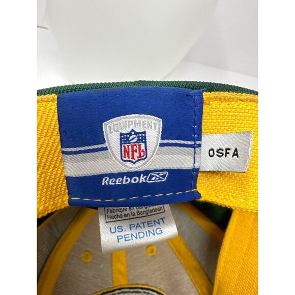 Reebok Green Bay Packers Hat NFL Fitted Cap Green Gold Men’s - Picture 5 of 9